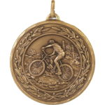 50mm Economy Laurel Wreath Mountain Bike Medal