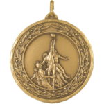 50mm Economy Laurel Wreath Rugby Kick Off Medal