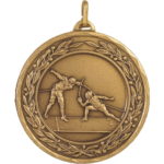 50mm Economy Laurel Wreath Fencing Medal