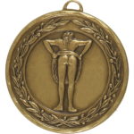 50mm Economy Laurel Wreath Bottom Prize Medal