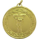 50mm Economy Laurel Wreath Bottom Prize Medal