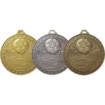 60mm Detailed Stadium Football Medal