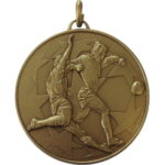 50mm Detailed Slide Tackle Football Medal