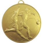 50mm Detailed Slide Tackle Football Medal