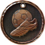 Great Value 50mm Football High Relief Medal