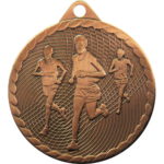 Great Value 50mm Rope Edge Running Medal