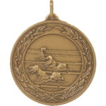 50mm Economy Laurel Wreath Female Swimmer Medal