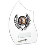 Flame Clear Glass Trophy