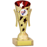 Gold & Red Star Dance Trophy A