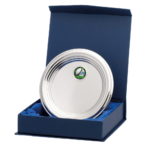 Nickel Plated Ridged Tray With Box