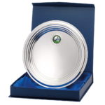 Nickel Plated Ridged Tray With Box