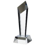 Diamond Column Shaped Optic Crystal Award