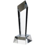 Diamond Column Shaped Optic Crystal Award