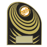 Gold Swirl Plastic Plaque 1