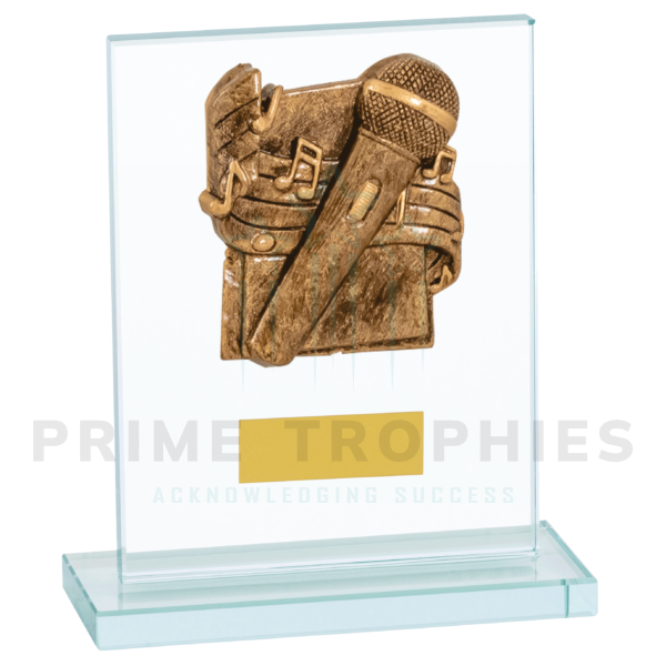 Microphone Glass Trophy A