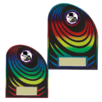 Rainbow Swirl Plastic Plaque G