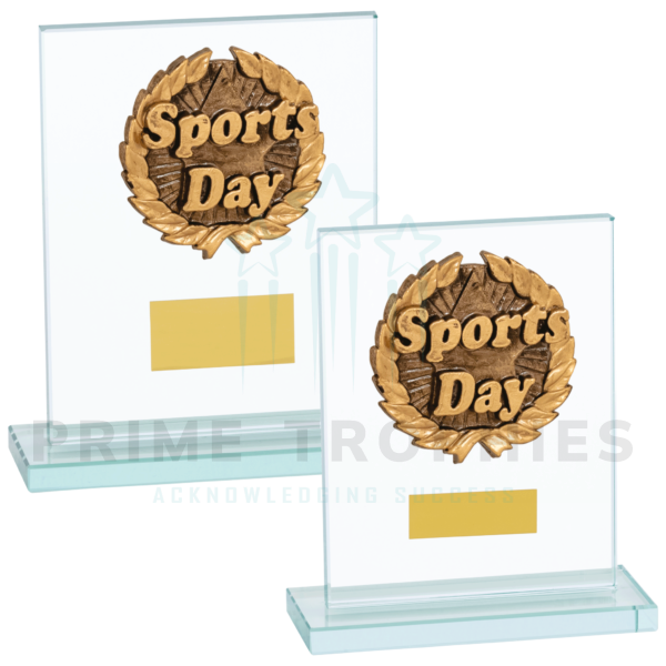 Sports Day Glass Trophy