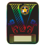 Victory Rainbow Plastic Plaque