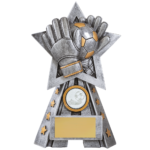 Pewter and Gold Goal Keeper Trophy