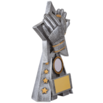 Pewter and Gold Goal Keeper Trophy S