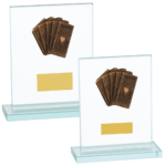 Quality Glass Cards Trophy