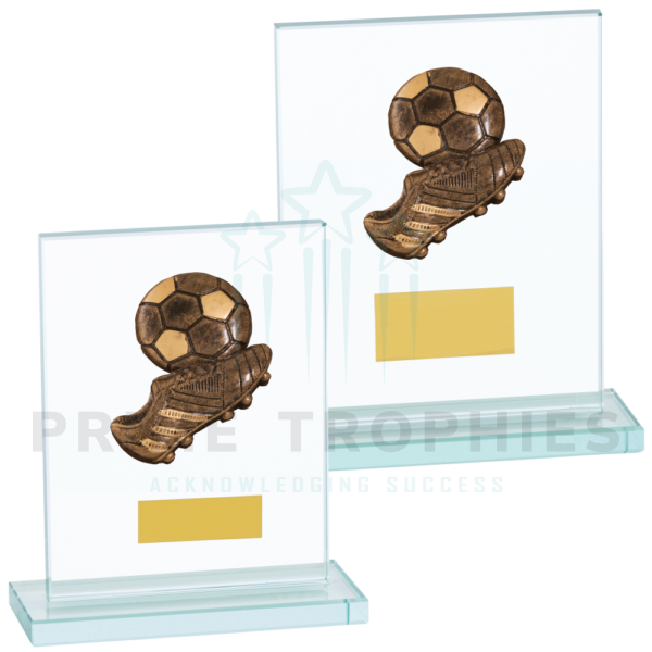 Crystal Football Column Trophy Prime Trophies