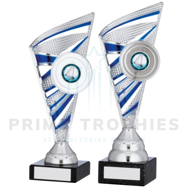 Silver And Blue Trophy