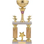 Gold Star Tube Trophy