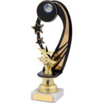 Star Black And Gold Trophy