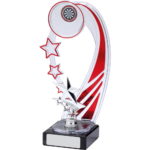 Star Red And Silver Trophy