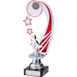 Star Red And Silver Trophy