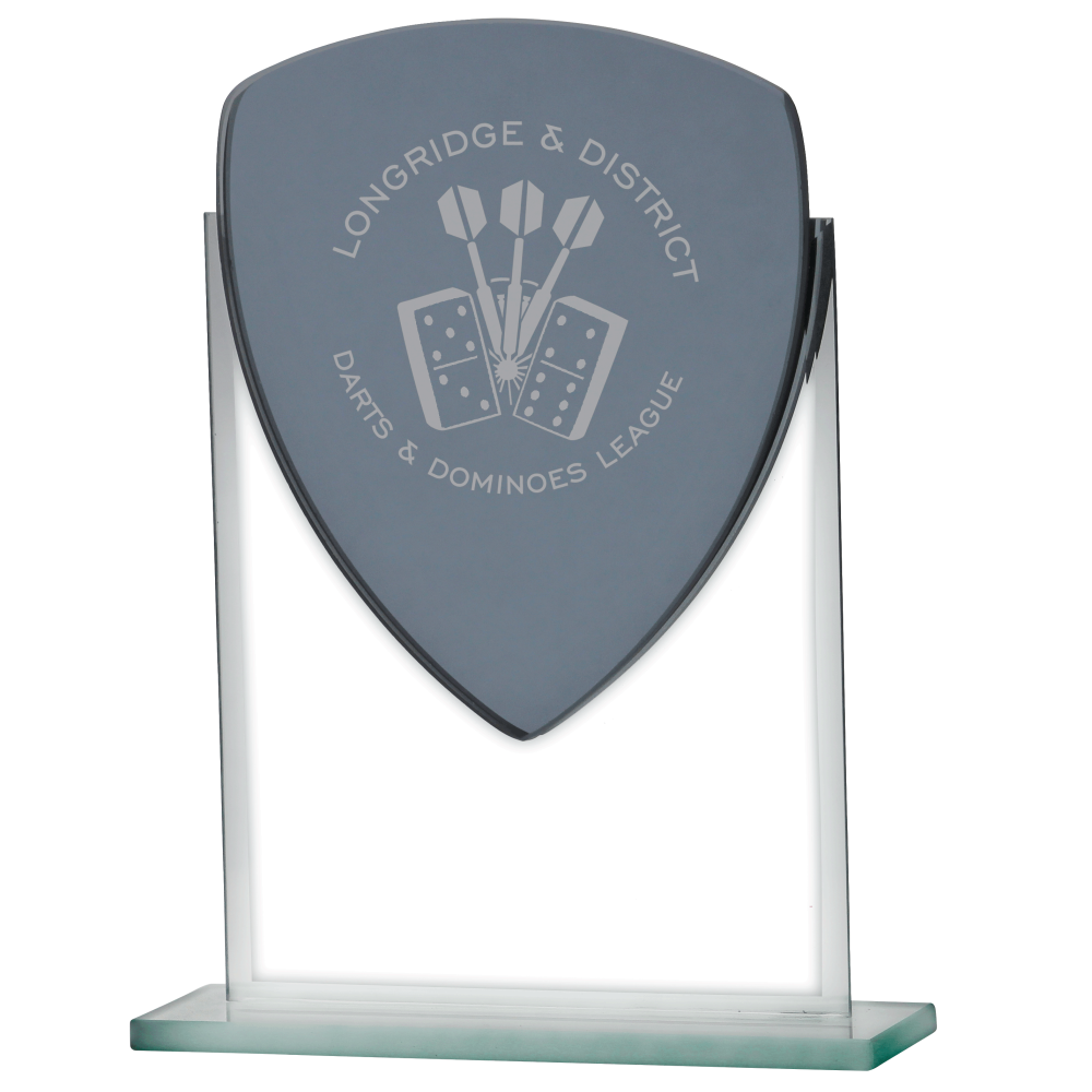 Economy Shield Glass Trophy