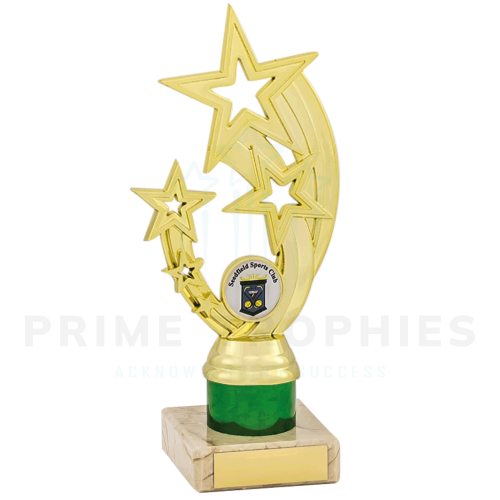 Green Tubing Gold Star Trophy A