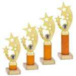 Orange Tubing Gold Star Trophy