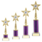 Purple & Gold Star Trophy