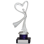 Purple and Silver Dance Figure Trophy A