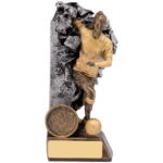 Breakout Female Football Player Trophy