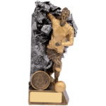 Breakout Female Football Player Trophy