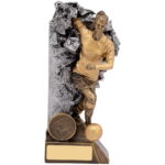 Breakout Female Football Player Trophy