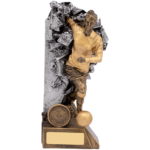 Breakout Female Football Player Trophy