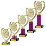 Star Pink Tubing Dance Trophy