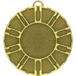 50mm Spokes Brass Faceted Medal