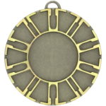 50mm Spokes Brass Faceted Medal