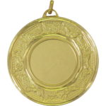 50mm Laurel Crown Brass Faceted Medal