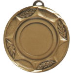 50mm Sunshine Brass Faceted Medal