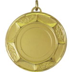 50mm Sunshine Brass Faceted Medal