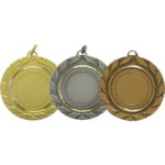 50mm Multi Activity Brass Faceted Medal