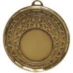 50mm Greek Vines Brass Faceted Medal