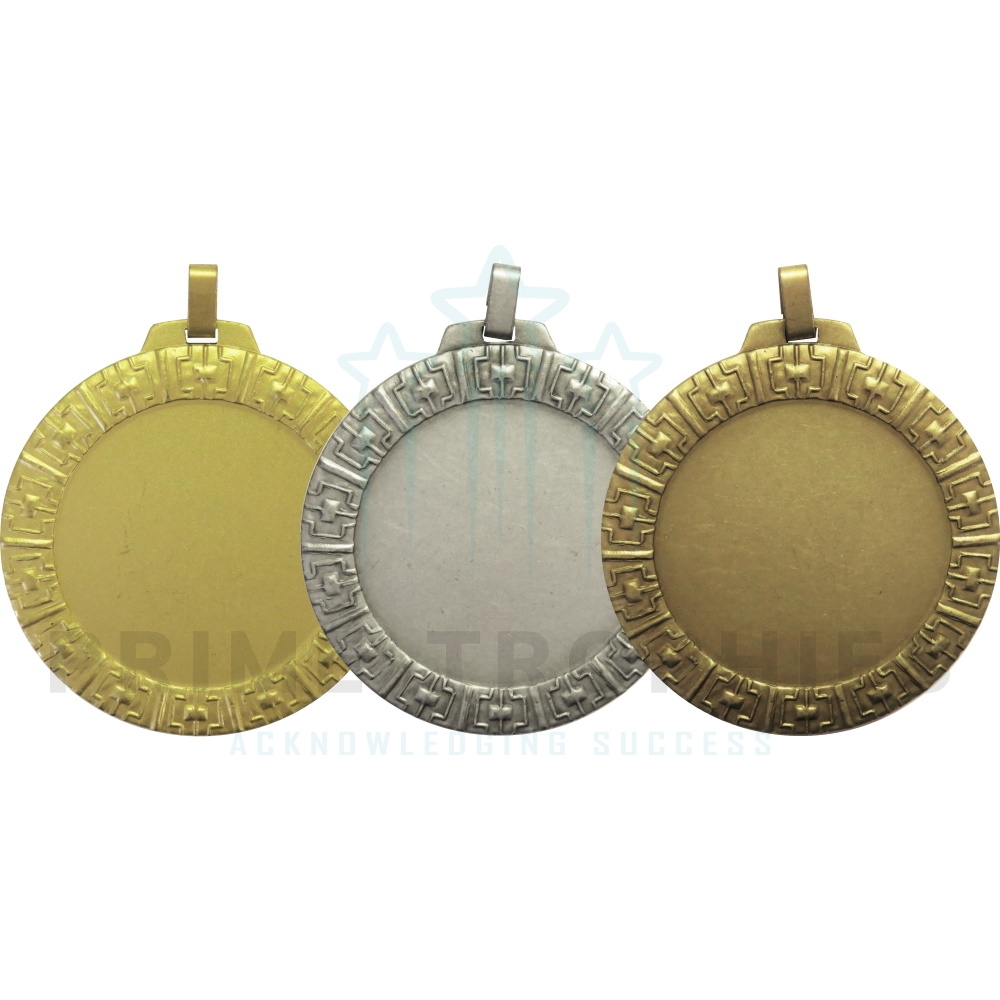 70mm Cardinal Brass Economy Presentation Medal