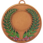 50mm Union Jack Laurel Wreath Versatile Medal